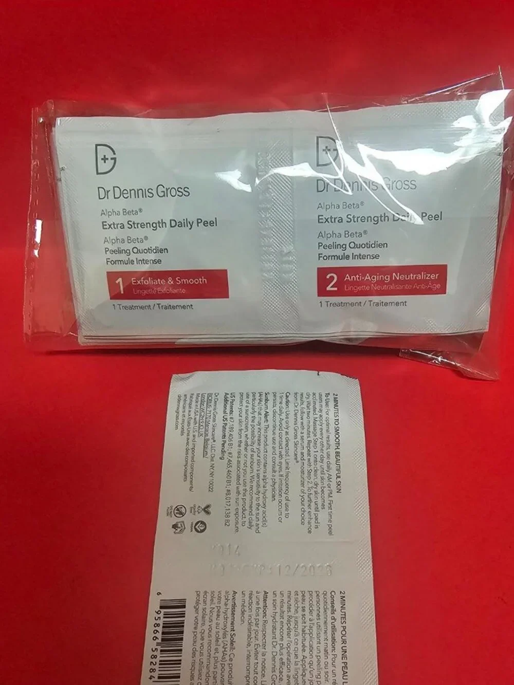 Dr Dennis Gross Extra Strength Peel Pads set of 20 pcs exp 12/26